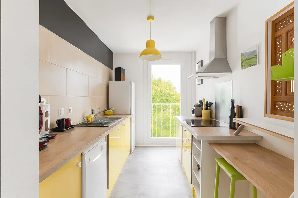 Cuisine - Appartement 3 Pièces avec Parking à Dijon