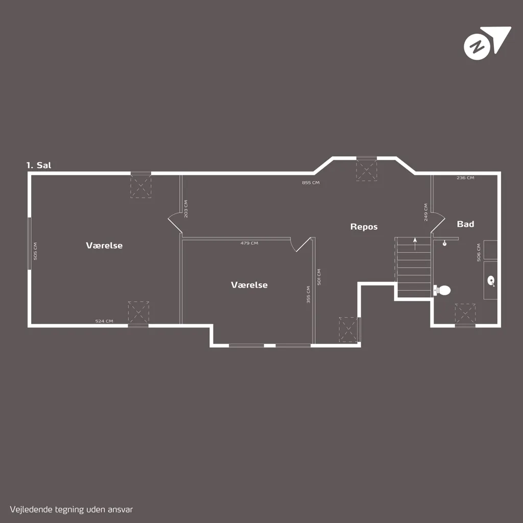 Plan - Renovated Farmhouse with Equestrian Facilities in Vejle