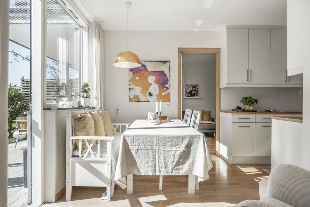Söögituba - 3rd Floor Flat with South-Facing Terrace in Lund