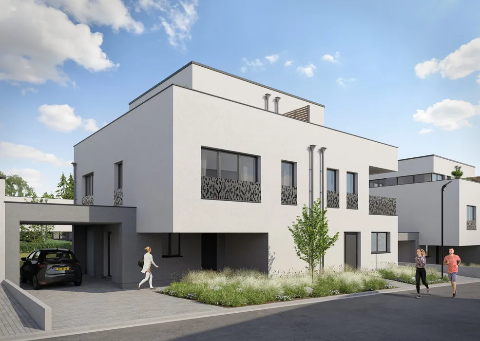 New Duplex with Solar Panels in Junglinster