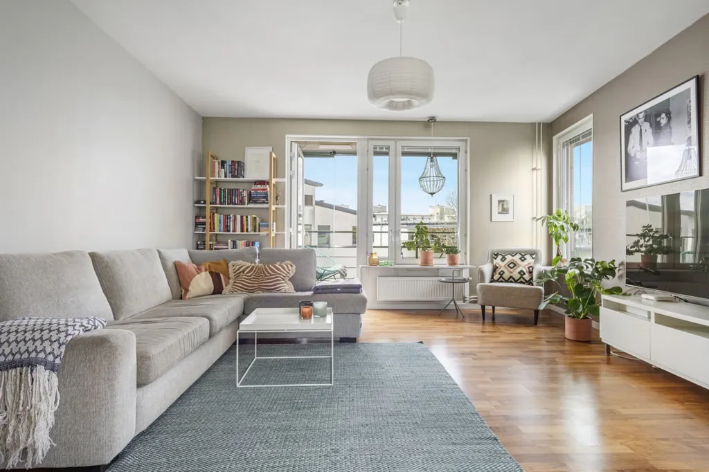Soggiorno - Apartment with Sea View and Balcony in High Location