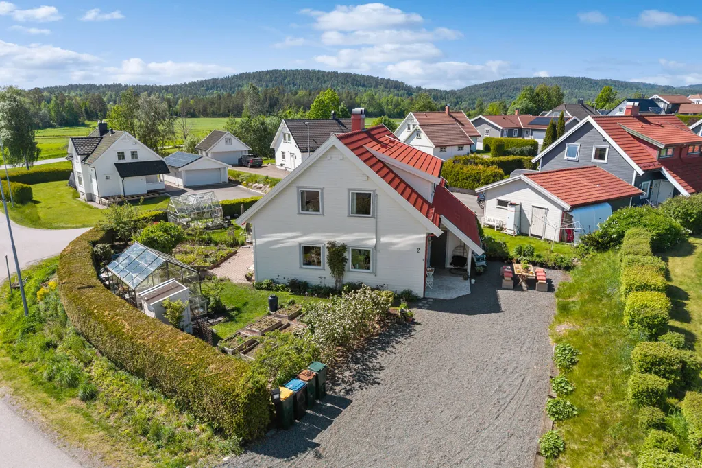 Vista aerea - Semi-detached House with Garden in Andebu