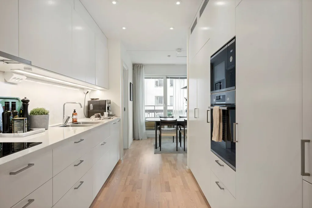 Köök - Modern Apartment with Balcony in Uppsala