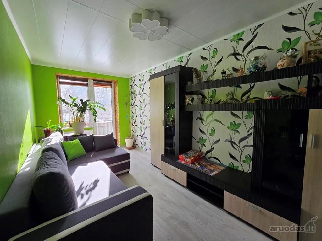 Séjour - Modernised 3-Bedroom Flat with Balcony in Dainavos