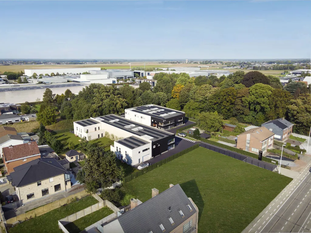 Vue aérienne - Maison avec Unité KMO à Kortenberg