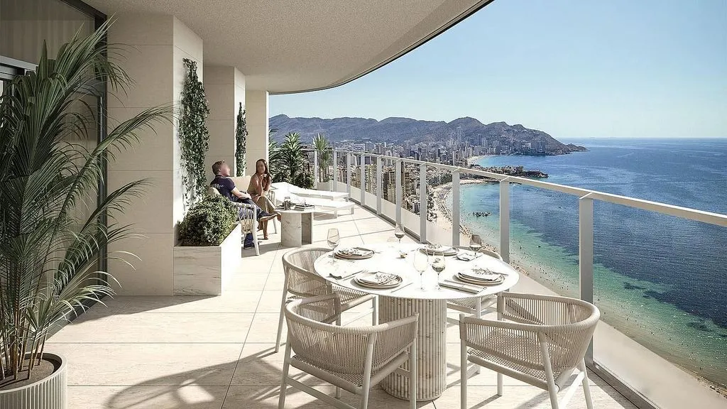 Balcony - Apartment with Pool in Playa de Poniente, Benidorm