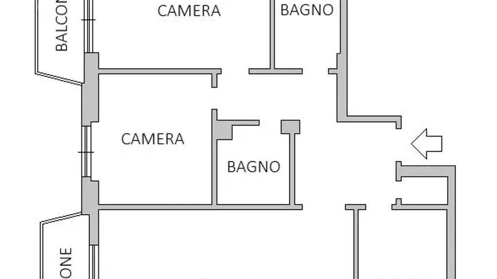 Plan - Triplex with Garden in Milan