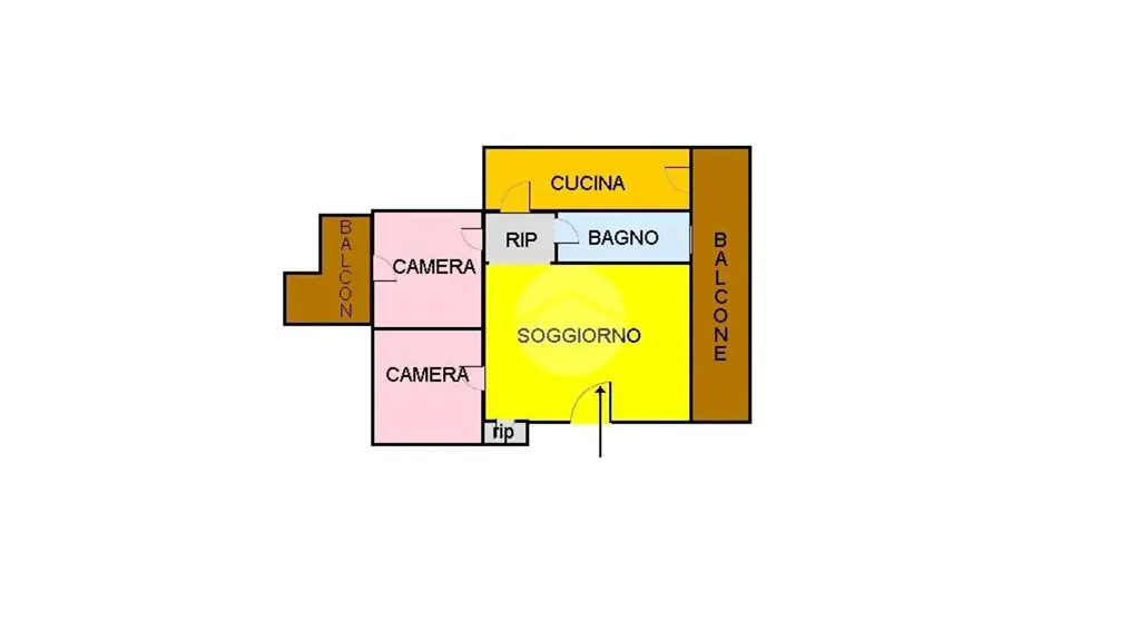 Plan - 3-Bedroom Apartment with Balcony in Naples