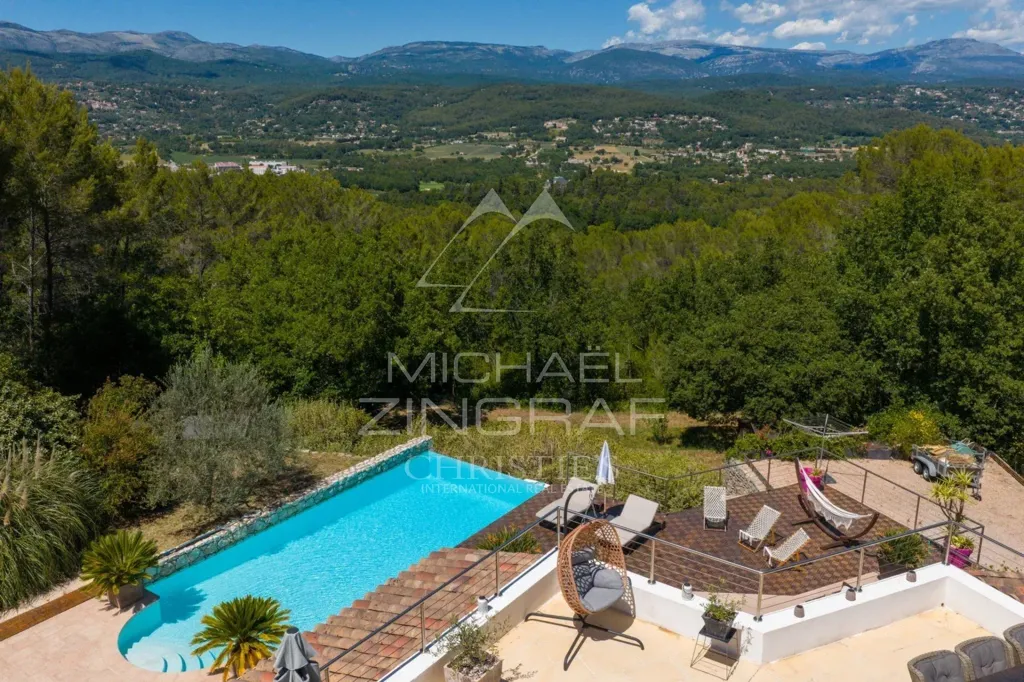 Piscine - Villa Contemporaine avec Vue Panoramique à Fayence
