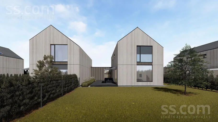 Scandinavian Style Duplex House in Mārupe