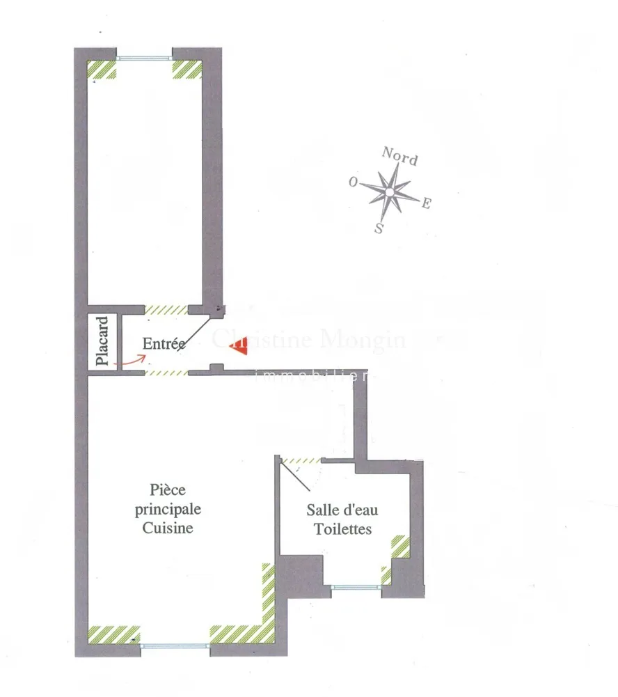 Plaan - 2-Bedroom Apartment with View in Issy-les-Moulineaux