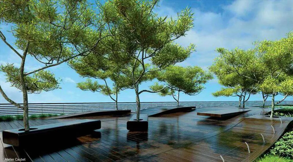 Terrasse - Complexe Commercial avec Patio Vert à Sint-Gillis