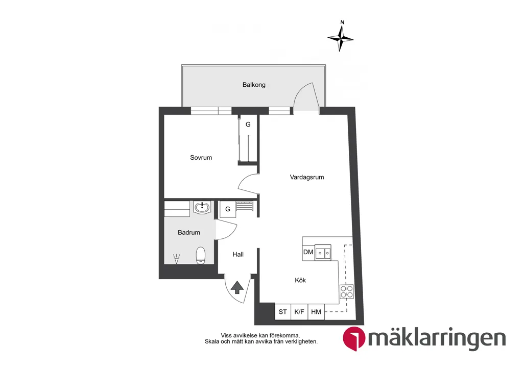 Plaan - Modern Flat with Large Balcony in Vindmöllan