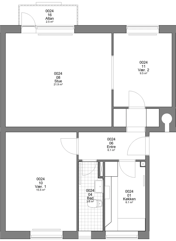 Appartement 3 pièces à Varde