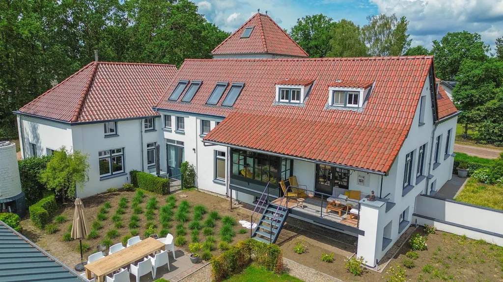 Aerial - Renovated Former Dairy with Natura 2000 Proximity