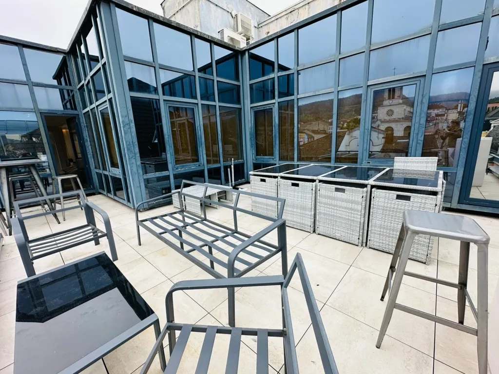 Terrass - Penthouse with Panoramic View in Oyonnax