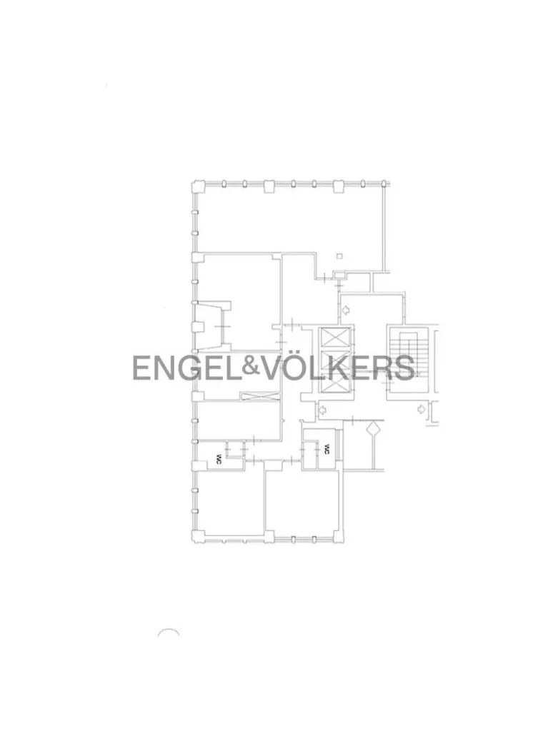Planimetria - Luxury Offices with Panoramic View in Rome