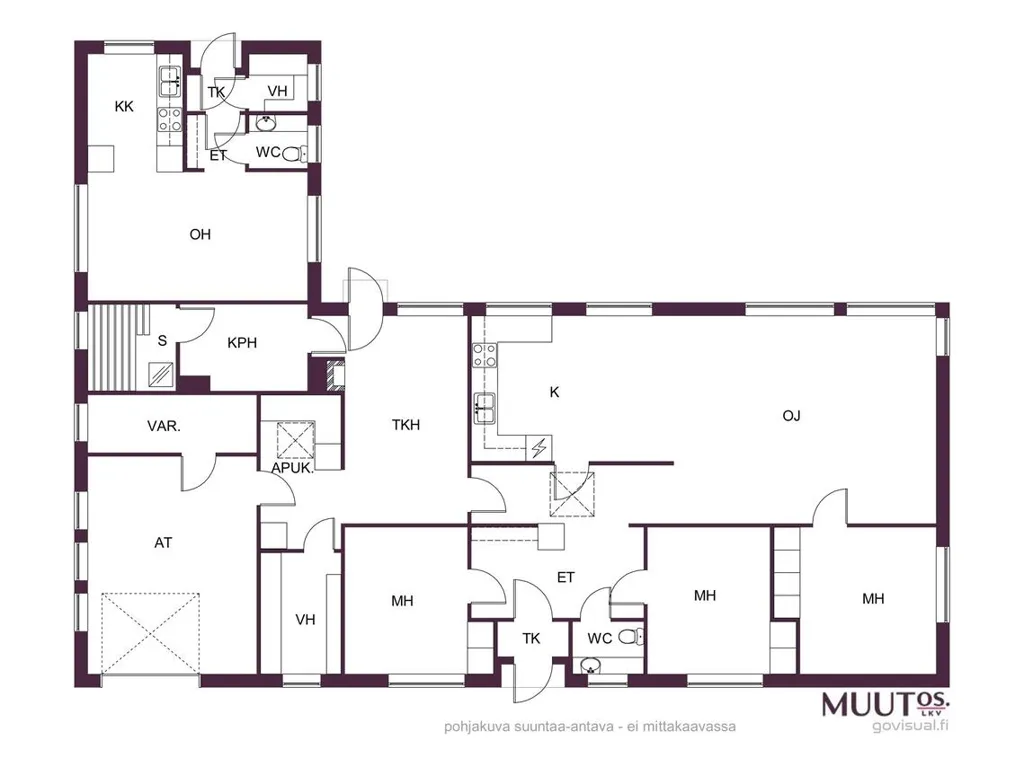 Plaan - Developable Plot with House in Linnainmaa