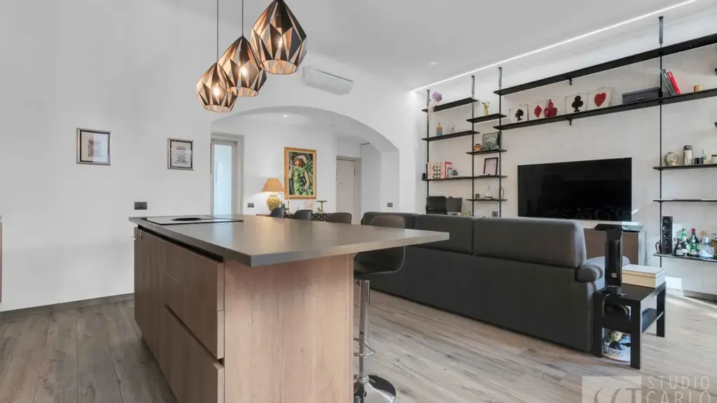 Köök - Rusticated Flat with Balcony in Milan