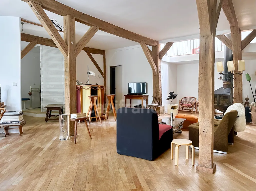 Séjour - Loft-Style avec Jardin Privé dans le 11ème Arrondissement