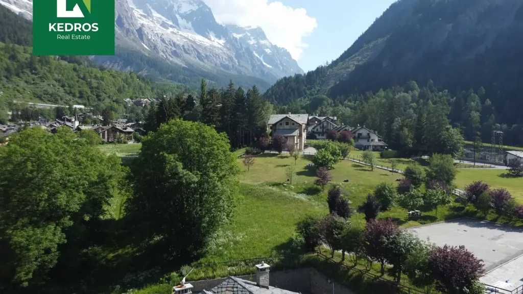 Vue aérienne - Apartment with Mountain View in Courmayeur