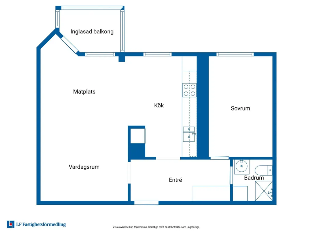 2-toaline korter asukohas Sundsvalls kommun