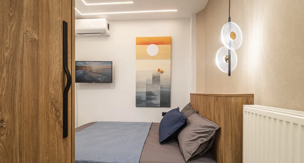 Bedrooms - Flat with Sea View in Thessaloniki