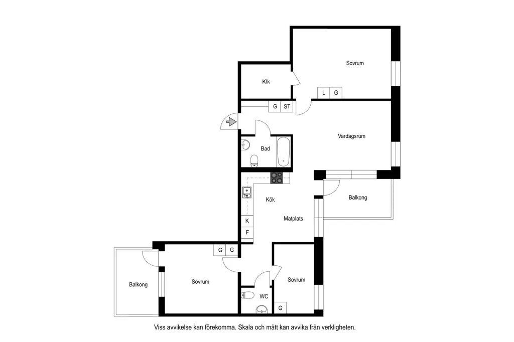 Plan - Apartment with Sea View in Täby