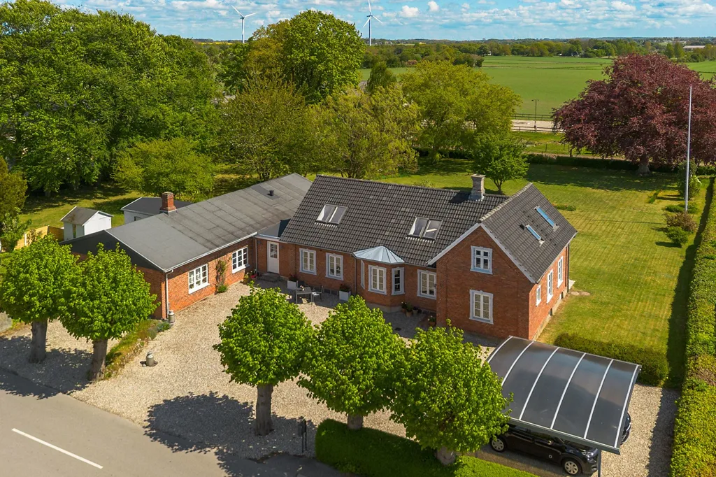 Aerial - Historic Villa with Garden in Næstved