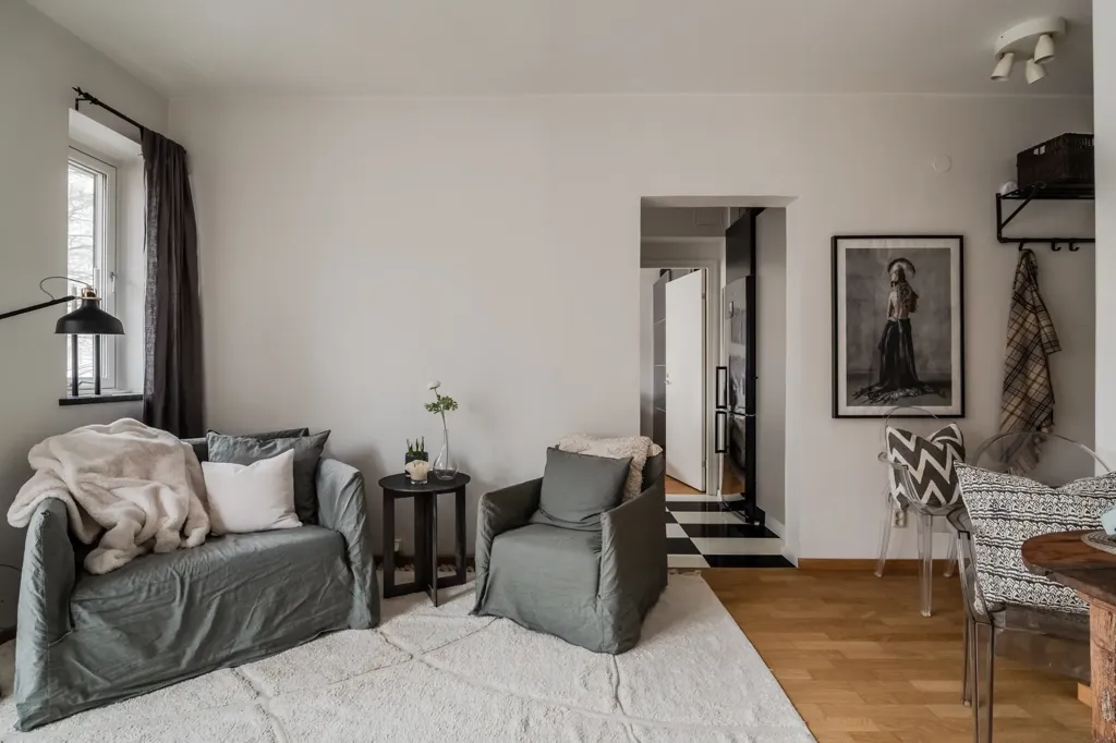 Séjour - Appartement 2 pièces à Göteborg