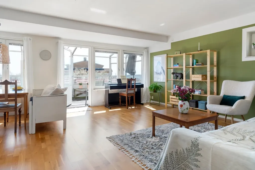Elutuba - Spacious 3rd Floor Flat with Balcony in Lund