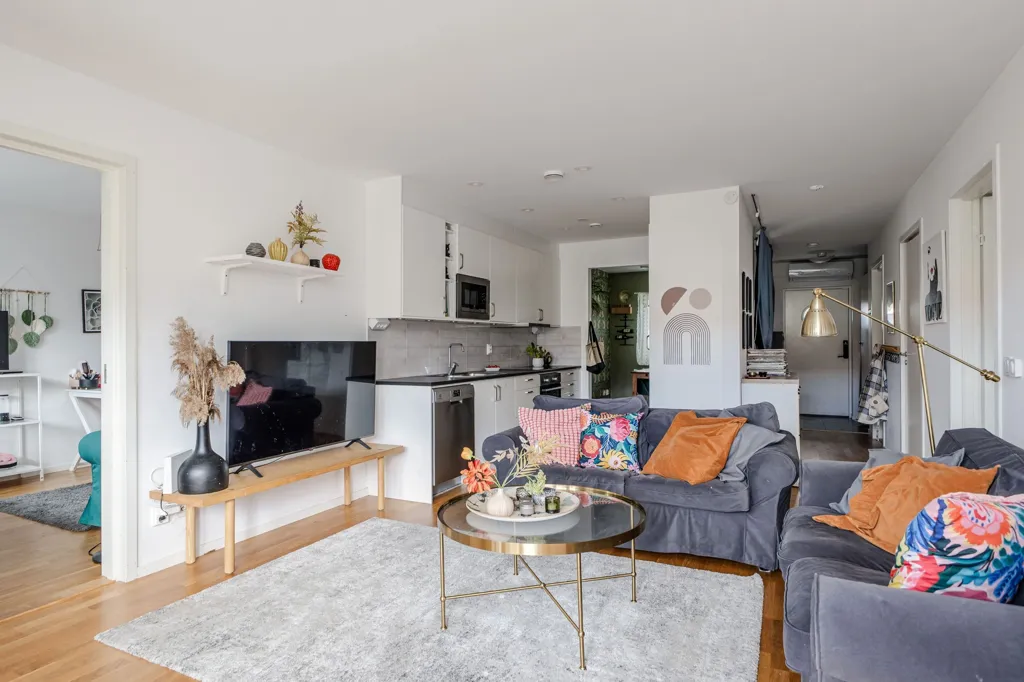 Séjour - Spacious 4-Bedroom with Sunny Terrace in Bredsand