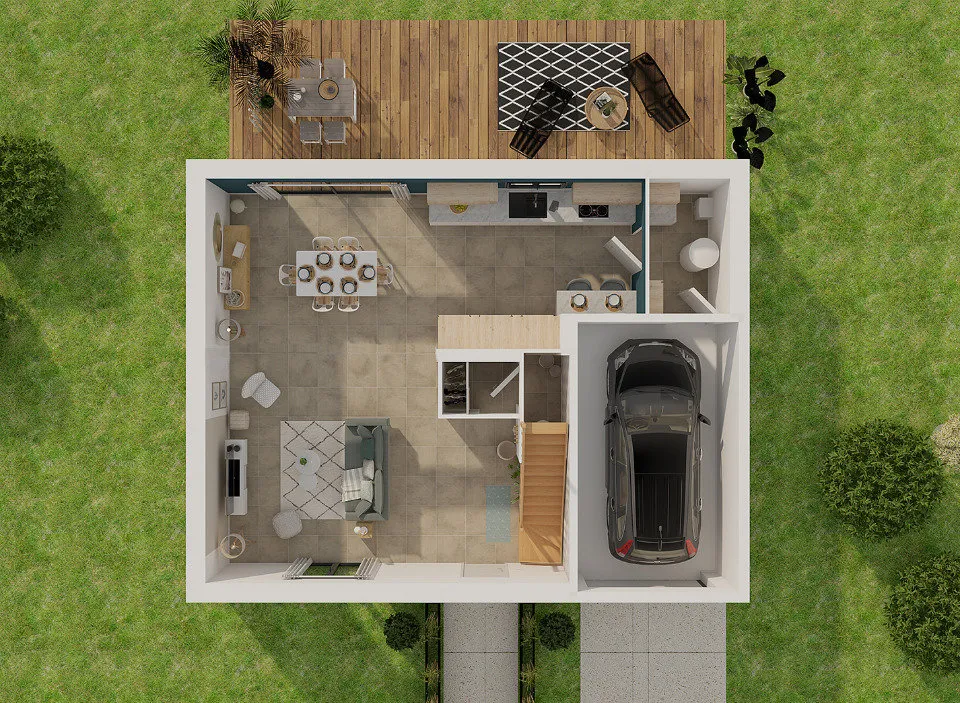 Plan - Maison à Construire avec Jardin à Samer