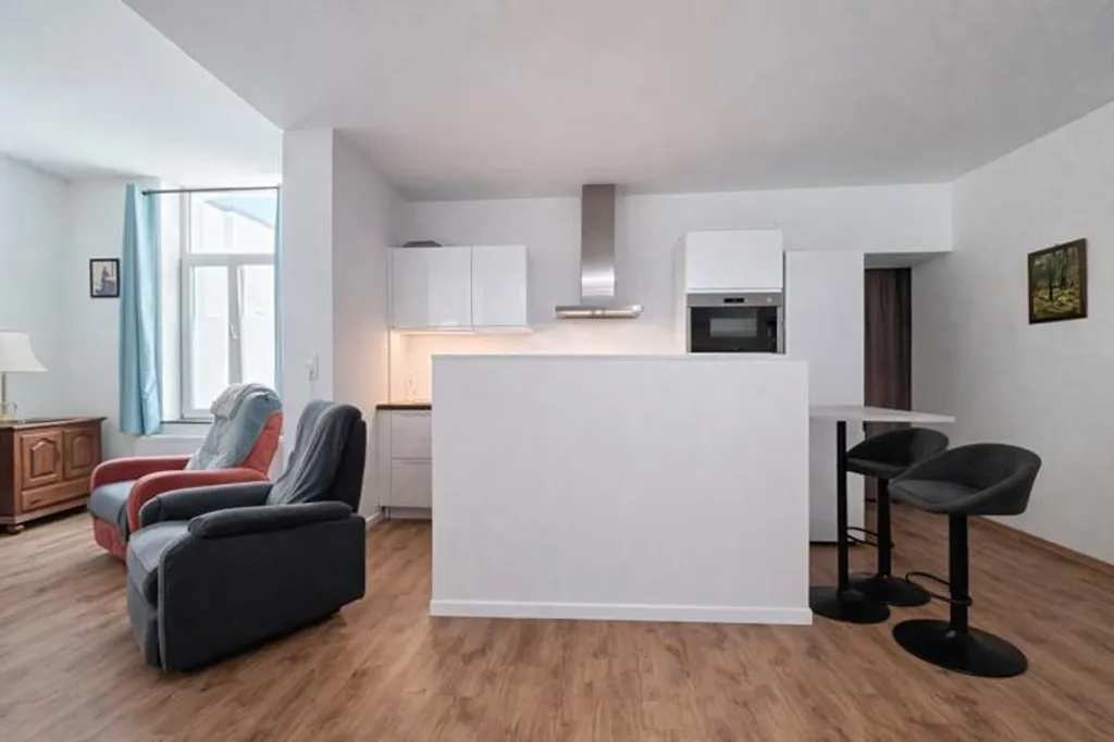 Living Room - Spacious Apartment with Terrace in Seraing
