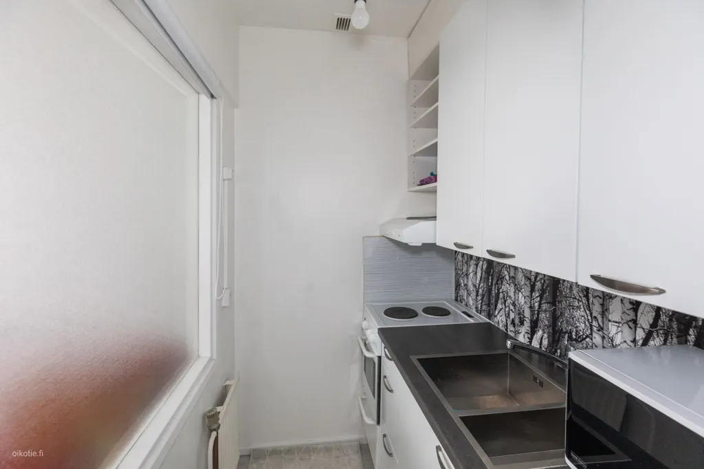 Köök - Modern Studio Flat with Balcony in Heinola Centre