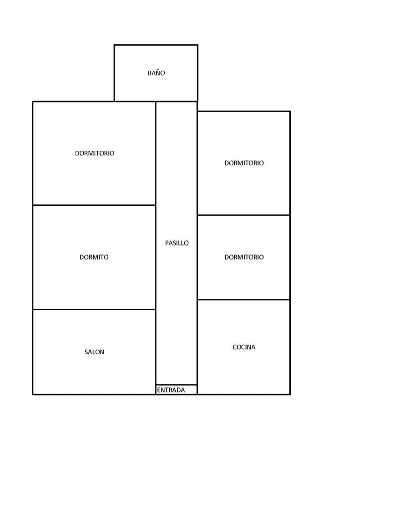 Plan - Spacious Apartment with Garden View in Illueca