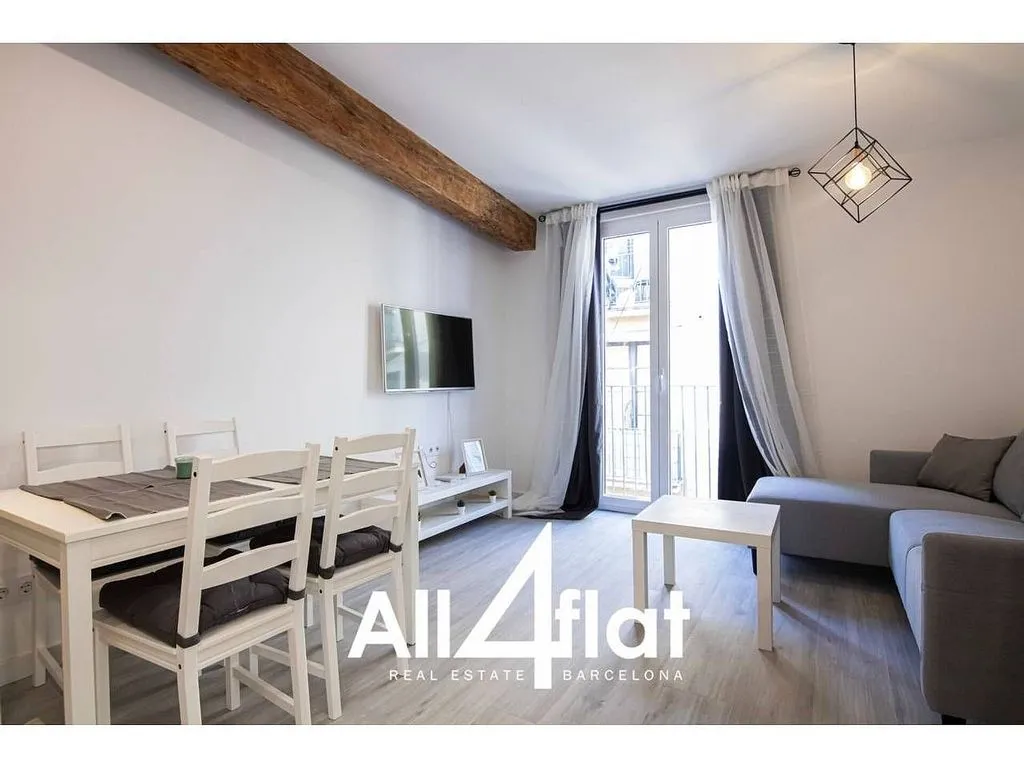 Séjour - Furnished Flat with Balcony in El Raval