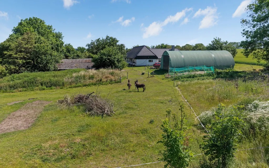 Vista aerea - Traditional Longhouse with Workshop in Countryside