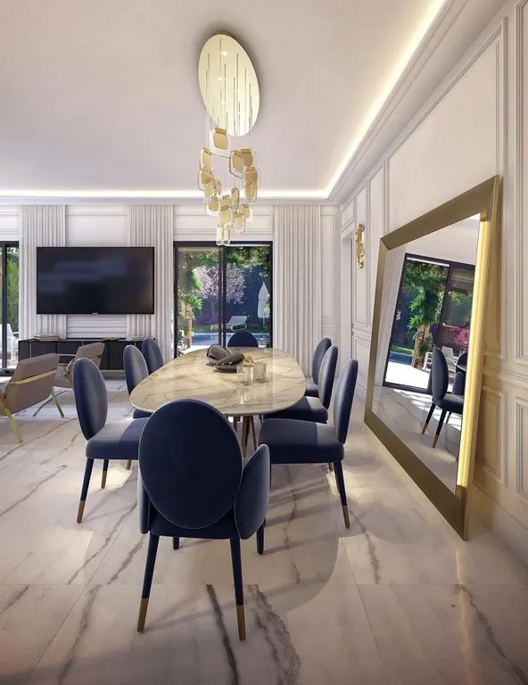 Salle à manger - Appartement de Luxe avec Piscine au Cap d'Antibes