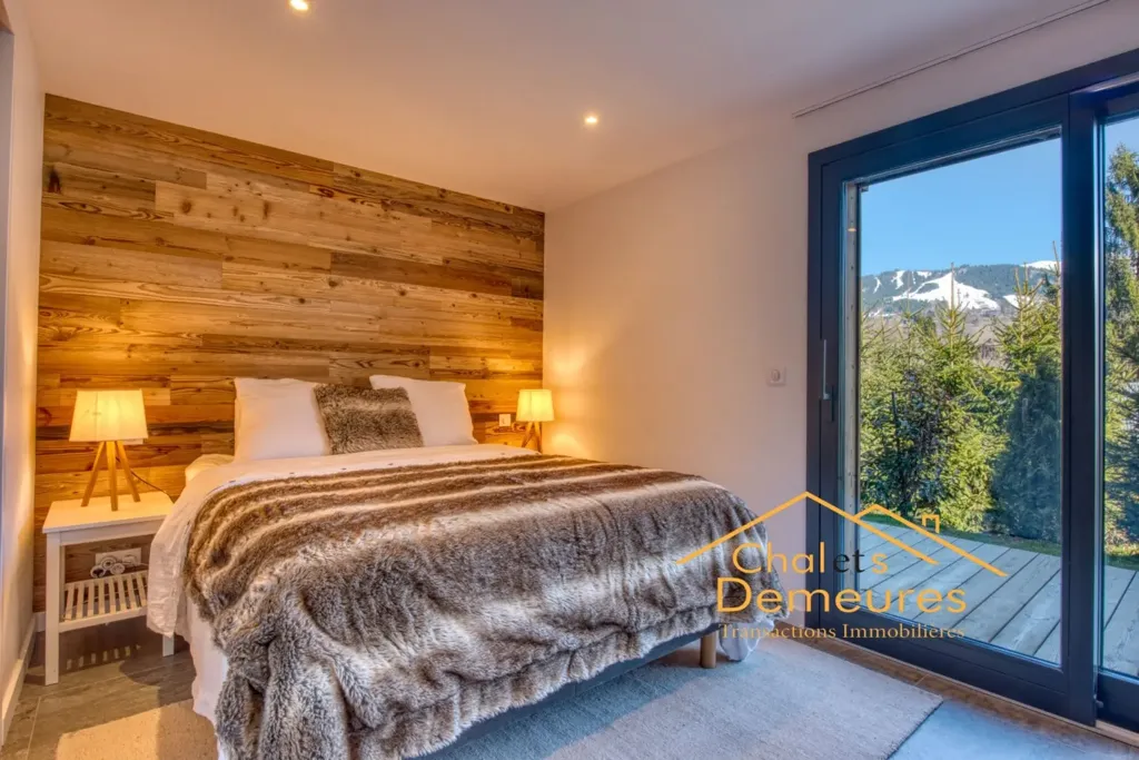 Chambres - Chalet Neuf avec Vue Panoramique à Megève