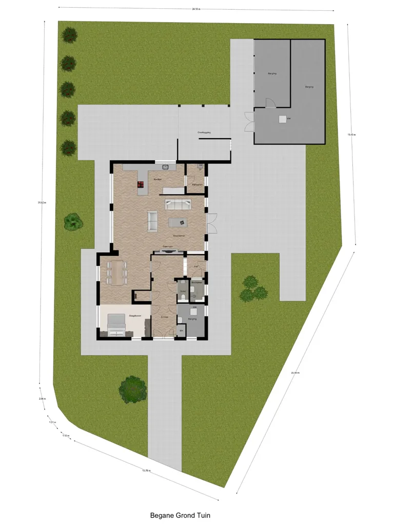 Planimetria - Renovated Schoolhouse with Loft in Oudelande