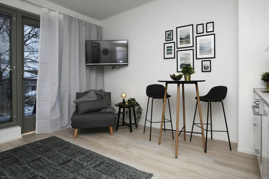 Soggiorno - Compact Studio with South Balcony in Vantaa