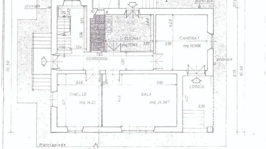 Plan - Historic Villa with Private Garden in Massa