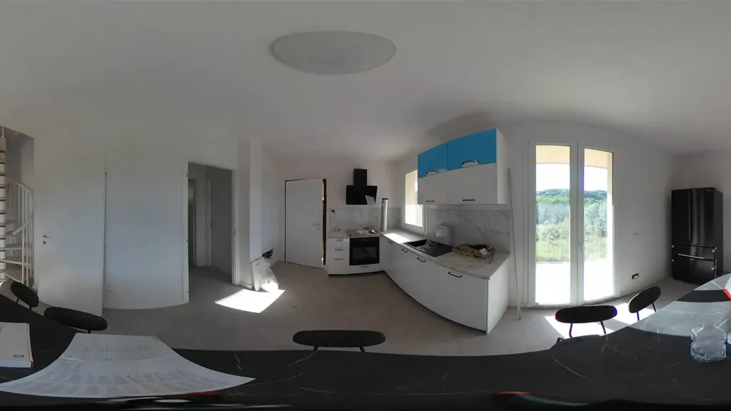 Köök - Modern Apartment with Terrazzo in Reggello