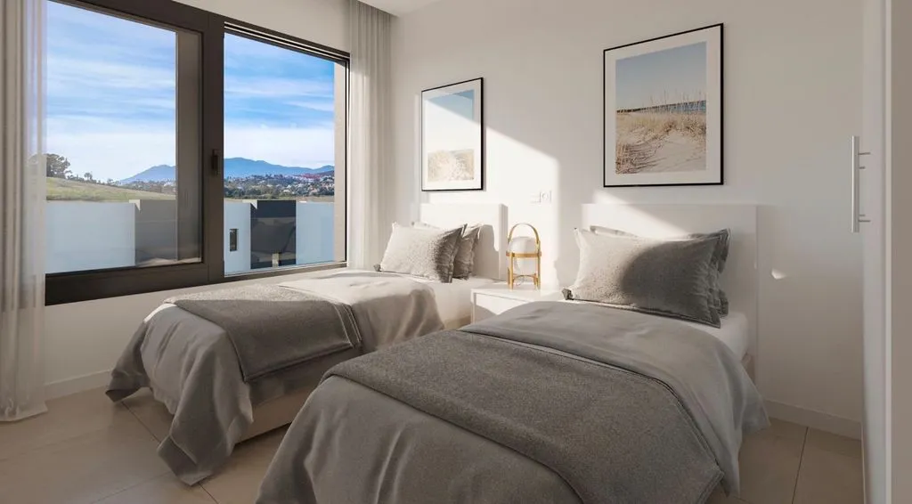Chambres - Semidetached House with Pool in Estepona