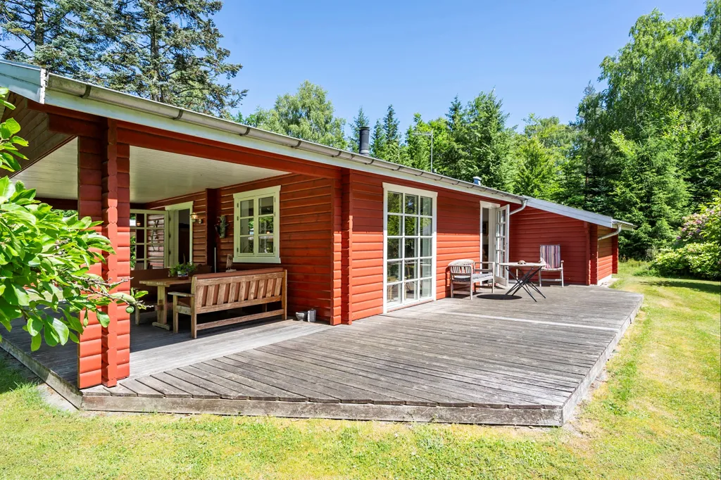 Garden - Holiday Home with Large Garden in Sejs-Svejbæk