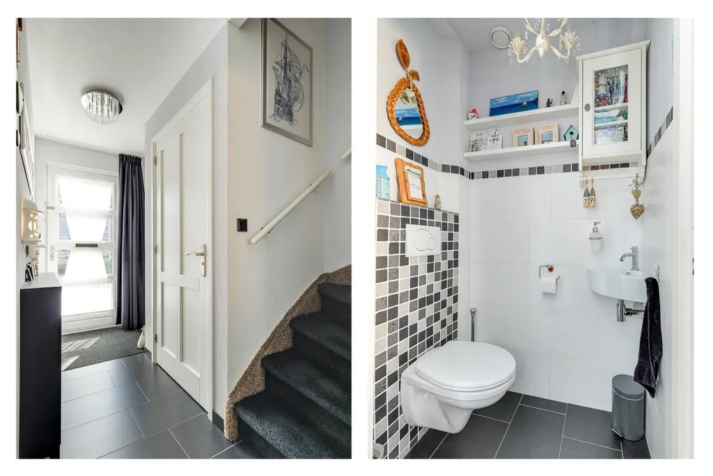 Salles de bain - Corner House with Overhang in Hoorn