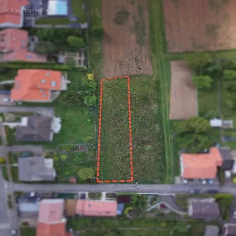 Aerial - Constructible Plot with 14m Façade in Servigny