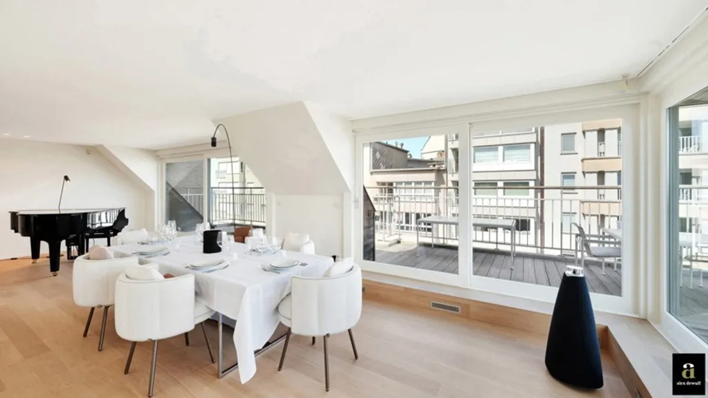 Salle à manger - Penthouse Ensoleillé avec Terrasses à Knokke