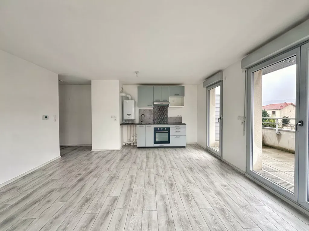 Living Room - Modern Apartment with Terrace in Champfleuri